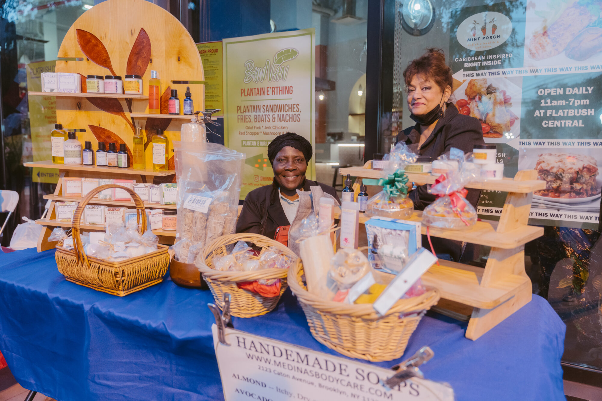 Figure 4.6 – Flatbush Central Caribbean Marketplace vendors outside on the plaza